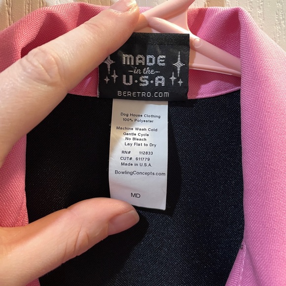 Bowling Shirt - BeRetro Custom Pink and Black - Picture 8 of 8